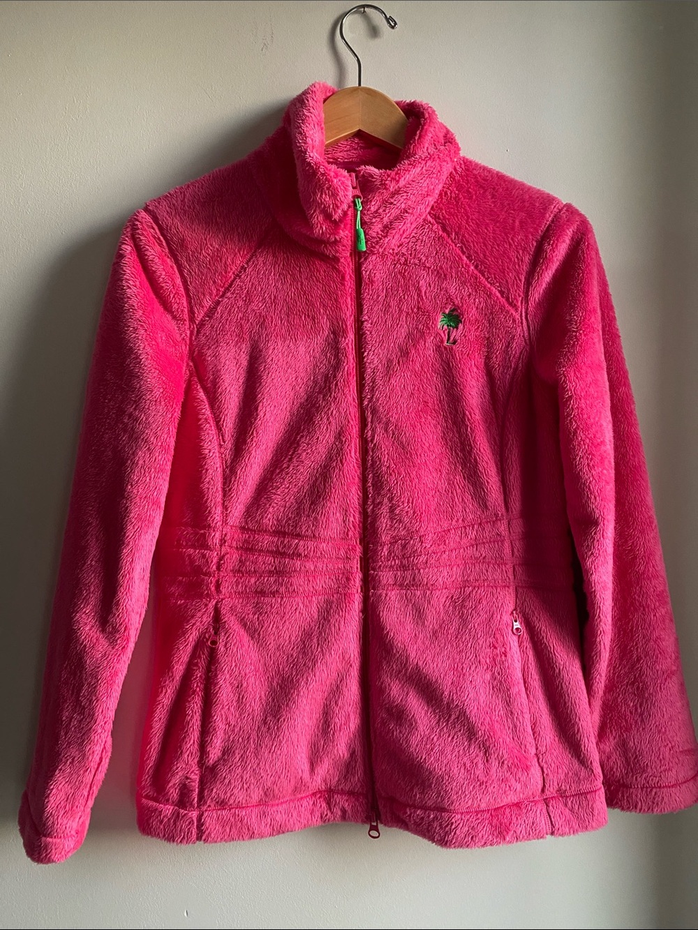 Lilly Pulitzer Pink Fleece Zip-Front Jacket